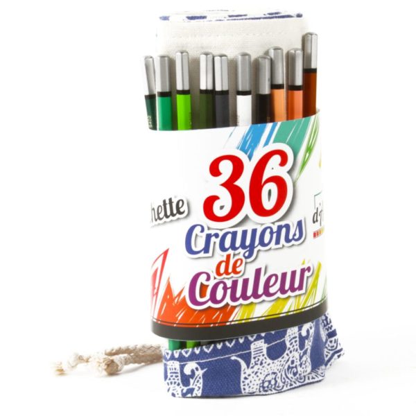 trousse de 36 crayons de couleur