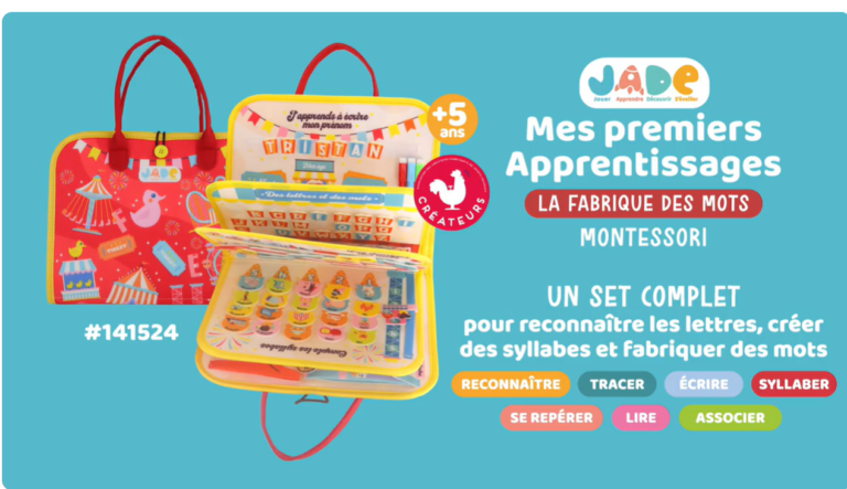 141524 – Mallette Mes premiers Apprentissages – La Fabrique des mots – JADE