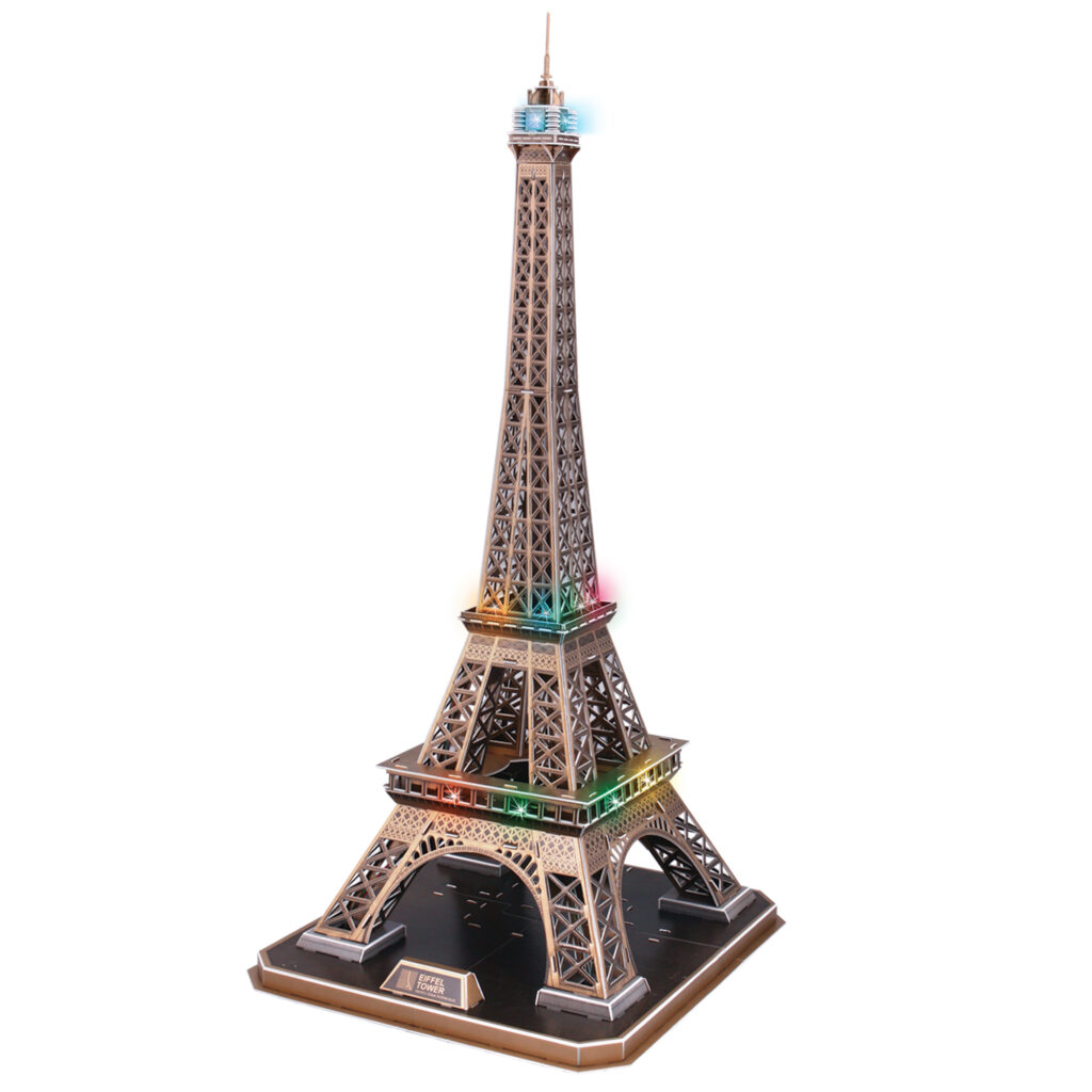Maquette 3D Tour Eiffel lumineuse LED