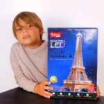 Maquette 3D Tour Eiffel lumineuse LED