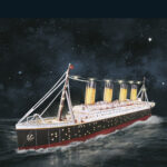 Maquette 3D Titanic lumineuse LED